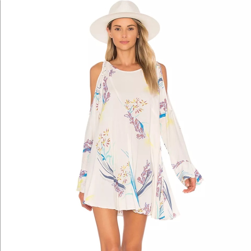 Free People Clear Skies Cold Shoulder Tunic Dress